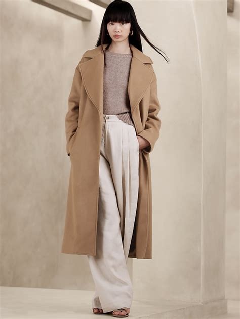 banana republic pura wrap coat.